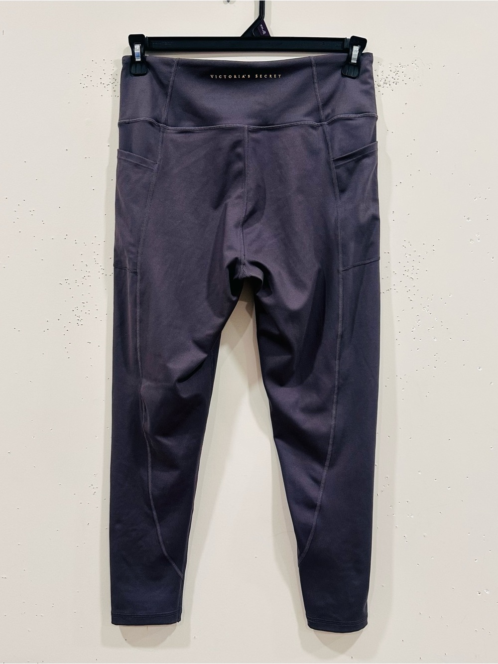 Puma & Victoria's Secret Leggings Lot 2 Pc Size M Purple Active - Picture 3 of 10